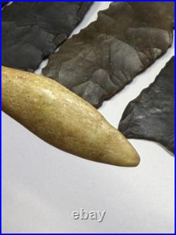 Iroquois Blind Eagle Charm Stone Beautiful Green Chlorite Rare NY Artifact