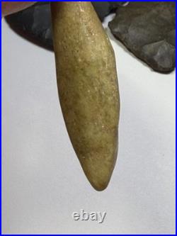 Iroquois Blind Eagle Charm Stone Beautiful Green Chlorite Rare NY Artifact