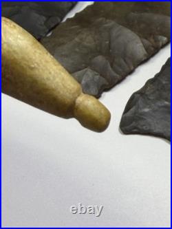 Iroquois Blind Eagle Charm Stone Beautiful Green Chlorite Rare NY Artifact