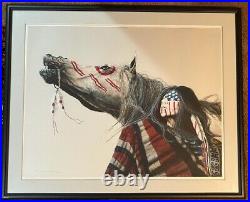 J. D. JD Challenger Lithograph Ghost Winds Amazing Native American Very RARE