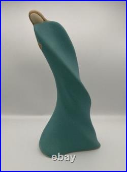 JACK BLACK Navajo Pottery Woman with Swirling Dress Turquoise 12 1989 Rare VTG