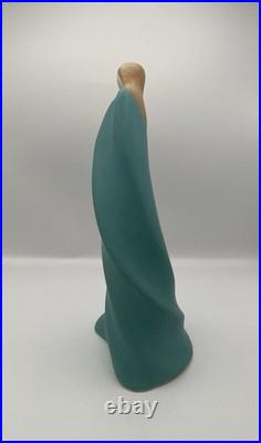 JACK BLACK Navajo Pottery Woman with Swirling Dress Turquoise 12 1989 Rare VTG