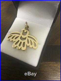 James Avery Retired & Extremely Rare 14k Gold Pendant (Native American Eagle)
