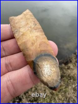 KILLER Rare Native American Florida Fluted Clovis Arrowhead Point