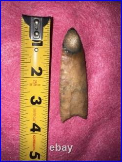 KILLER Rare Native American Florida Fluted Clovis Arrowhead Point