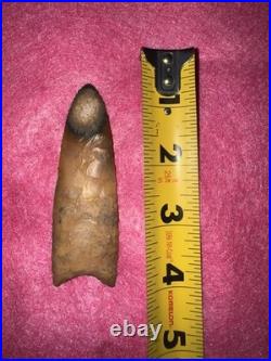 KILLER Rare Native American Florida Fluted Clovis Arrowhead Point