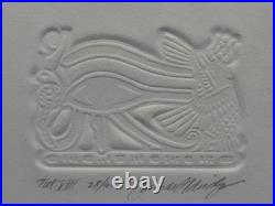 Kabotie Lomawywesa Rare Hopi'Tut VIII' Embossed Proof Print 28/100 CIMCIMCIMCI