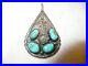 Kenneth-Begay-sterling-silver-turquoise-RARE-pendant-01-ha