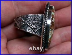 Kevin Yazzie Navajo Handmade Sterling Silver & RARE No. 8 Turquoise Stone Ring