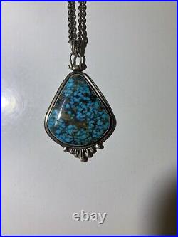 Kingman Polychrome Turquoise Necklace-Handmade in USA-Very Rare-Top Grade