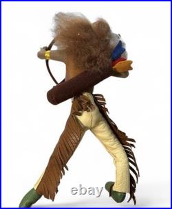 Klumpe Doll Native American Indian Rare Set Of 2 (1 With Tag)