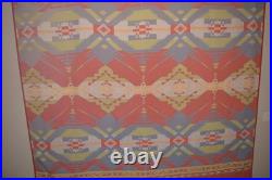 L. L. Bean Vintage Rare King Size Blanket Southwestern Native American HUGE