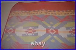 L. L. Bean Vintage Rare King Size Blanket Southwestern Native American HUGE
