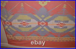 L. L. Bean Vintage Rare King Size Blanket Southwestern Native American HUGE