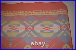 L. L. Bean Vintage Rare King Size Blanket Southwestern Native American HUGE