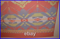 L. L. Bean Vintage Rare King Size Blanket Southwestern Native American HUGE