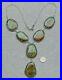 LARIAT-Squash-Blossom-Necklace-Sterling-TYRONE-Turquoise-225g-30-GIGANTIC-Rare-01-ywkq