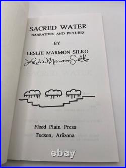 LESLIE MARMON SILKO SIGNED SACRED WATER rare book Native American