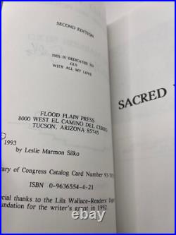 LESLIE MARMON SILKO SIGNED SACRED WATER rare book Native American