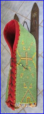 Lakota Plains Native American Beaded Cradleboard Charles & Hazel Fasthorse Rare