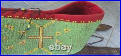 Lakota Plains Native American Beaded Cradleboard Charles & Hazel Fasthorse Rare