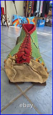 Lakota Plains Native American Beaded Cradleboard Charles & Hazel Fasthorse Rare