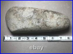 Large 7.75 Rare Stone Celt Native American Artifact Hardstone polished Granite