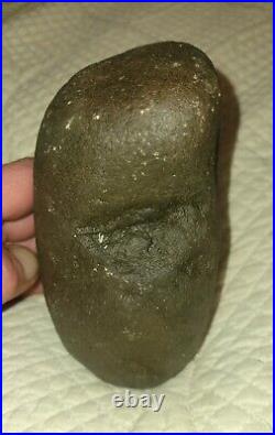 Large Native American Indian Milling Stone, Bone Crusher Rare Artifact