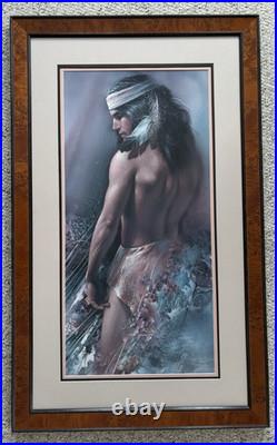 Lee Bogle FIRST GLANCE ll Native American-Indian Man-Art-RARE Large 384/995