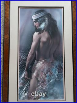 Lee Bogle FIRST GLANCE ll Native American-Indian Man-Art-RARE Large 384/995