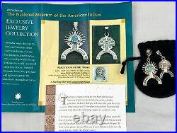Limit RARE Native American Navajo 2 Sterling Pendant Ray Tracey Smithsonian NMAI