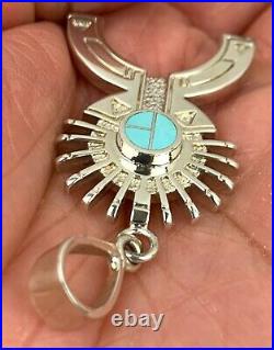 Limit RARE Native American Navajo 2 Sterling Pendant Ray Tracey Smithsonian NMAI