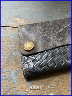 Mens RARE VTG RRL DOUBLE RL Western Native American Leather Chain Wallet