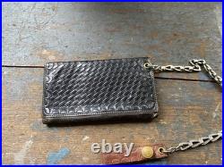 Mens RARE VTG RRL DOUBLE RL Western Native American Leather Chain Wallet