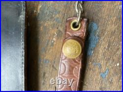 Mens RARE VTG RRL DOUBLE RL Western Native American Leather Chain Wallet