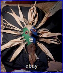 Monumental Native American Louisiana Gourd Booger Mask Large Unique Rare