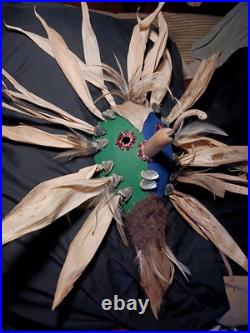 Monumental Native American Louisiana Gourd Booger Mask Large Unique Rare