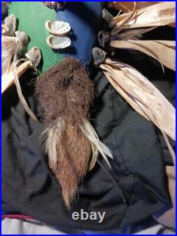 Monumental Native American Louisiana Gourd Booger Mask Large Unique Rare