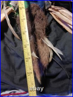 Monumental Native American Louisiana Gourd Booger Mask Large Unique Rare