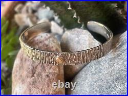 Myron Panteah/relios Co. Sterling Cuff With 14k Gold Accent Rare #h14