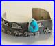 NAVAJO-AMAZING-RB-Richard-Begay-Sterling-Overlay-Turquoise-RARE-ANGLED-CUFF-46g-01-zi