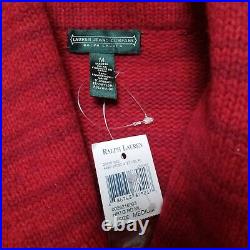 NEW LAUREN Ralph Lauren Womans 100% Wool Southwest Sweater Vest Aztec Sz M RARE