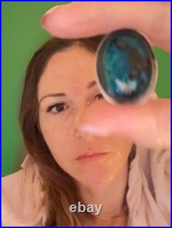 Native American Antique/Vintage Rare Bisbee Turquoise Brooch Pin Arrow Maker's M