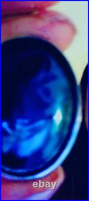 Native American Antique/Vintage Rare Bisbee Turquoise Brooch Pin Arrow Maker's M