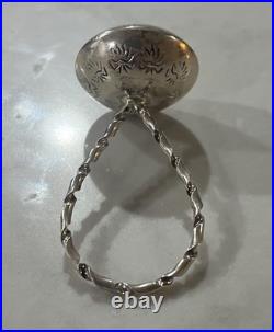 Native American Bench Made Navajo Pearl Baby Rattle Rare 17G 925 Sterling Silver