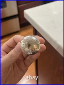 Native American Bench Made Navajo Pearl Baby Rattle Rare 17G 925 Sterling Silver