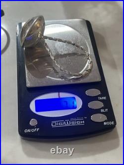 Native American Bench Made Navajo Pearl Baby Rattle Rare 17G 925 Sterling Silver