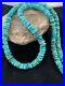Native-American-Blue-Turquoise-Heishi-Sterling-Silver-Bead-Necklace-Rare-2708-01-ldig