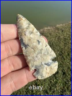 Native American Colorful Rare Quality Dovetail Arrowhead Point