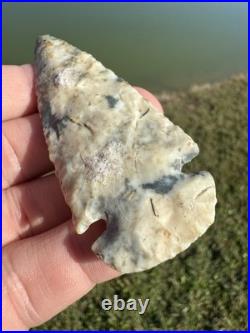 Native American Colorful Rare Quality Dovetail Arrowhead Point